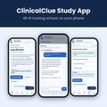 ClinicalClue Study App: all of nursing school on your phone